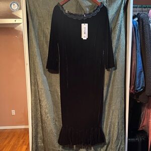 MISSLOOK Elegant Black Long Sleeve Dress